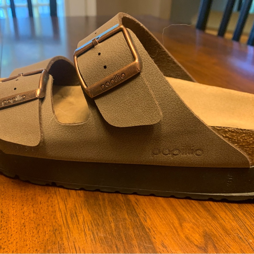 Papillio Dark Brown Footbed Sandals